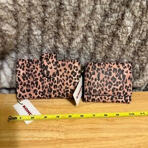 LEOPARD PRINT WALLET SET BRAND NEW W/TAGS